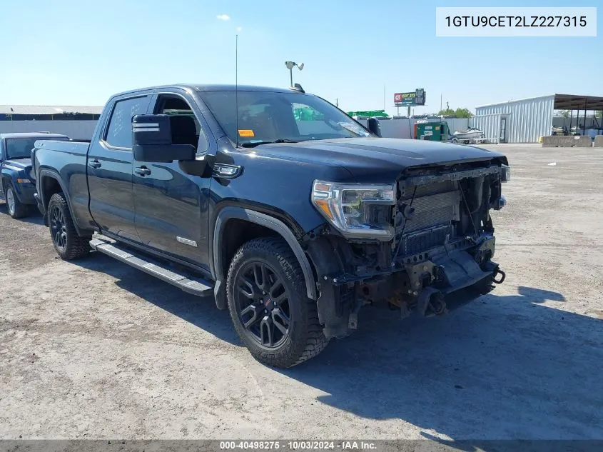 2020 GMC Sierra 1500 4Wd Short Box Elevation/4Wd Standard Box Elevation VIN: 1GTU9CET2LZ227315 Lot: 40498275