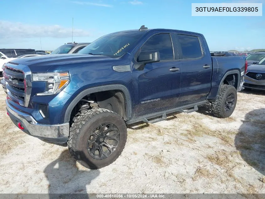 2020 GMC Sierra K1500 VIN: 3GTU9AEF0LG339805 Lot: 40518056