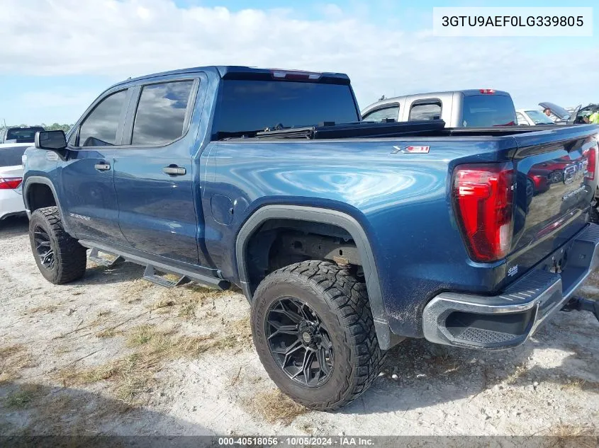 2020 GMC Sierra K1500 VIN: 3GTU9AEF0LG339805 Lot: 40518056