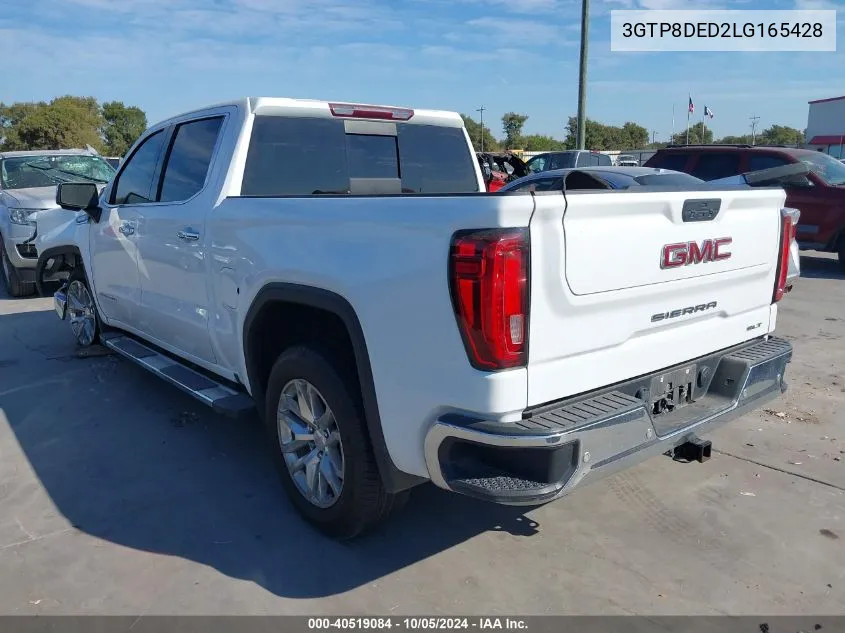 2020 GMC Sierra 1500 C1500 Slt VIN: 3GTP8DED2LG165428 Lot: 40519084