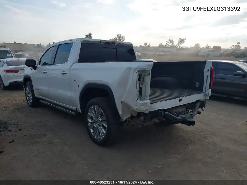 2020 GMC Sierra 1500 4Wd Short Box Denali VIN: 3GTU9FELXLG313392 Lot: 40523231