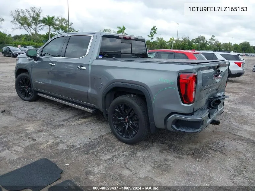 2020 GMC Sierra K1500 Denali VIN: 1GTU9FEL7LZ165153 Lot: 40529437