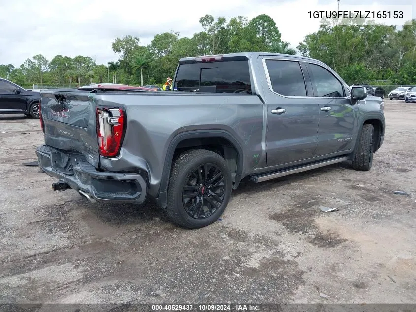 2020 GMC Sierra K1500 Denali VIN: 1GTU9FEL7LZ165153 Lot: 40529437