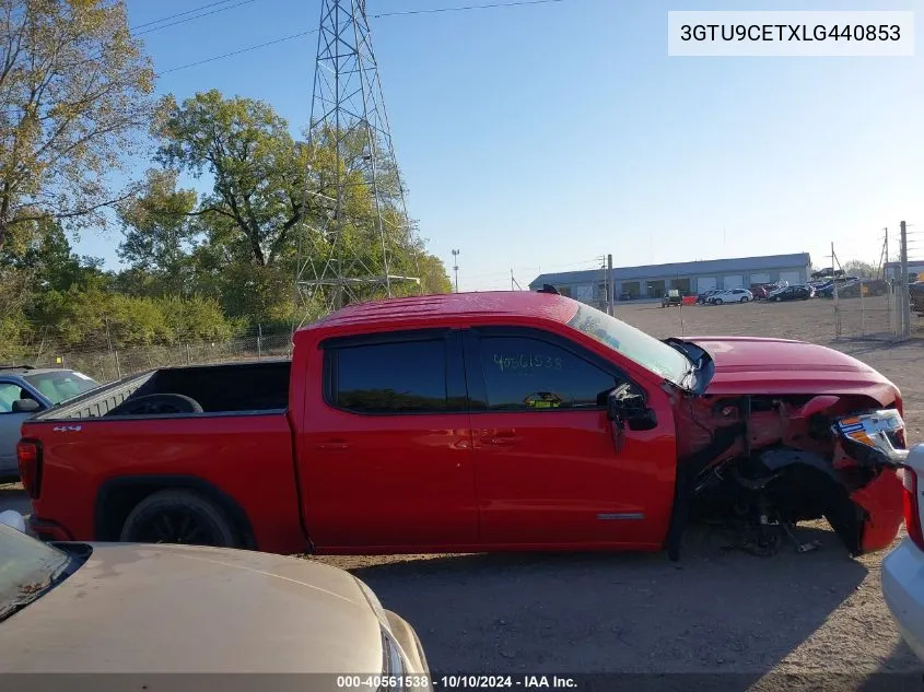 2020 GMC Sierra 1500 4Wd Short Box Elevation VIN: 3GTU9CETXLG440853 Lot: 40561538