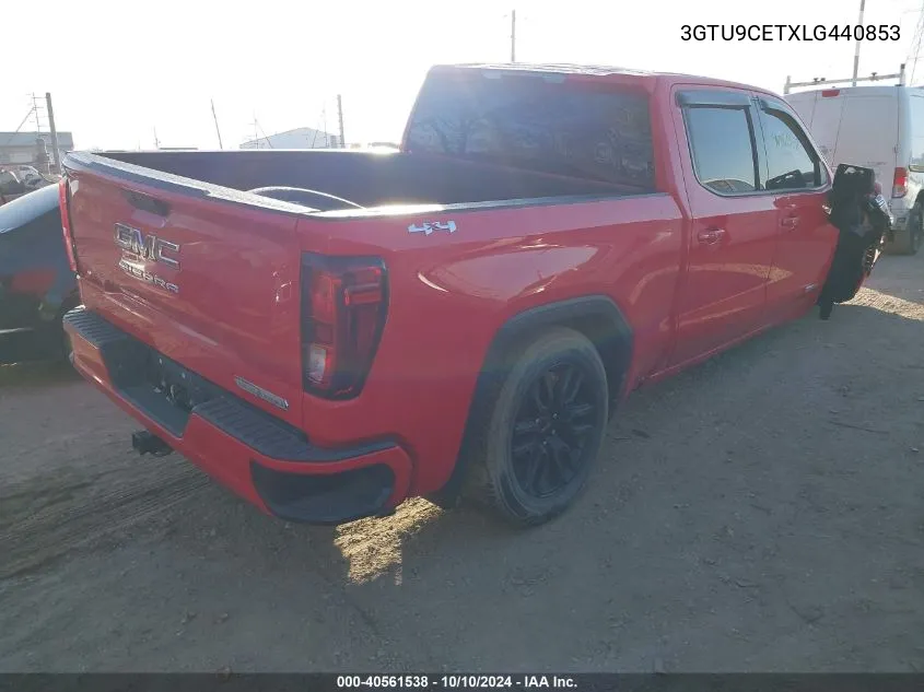 2020 GMC Sierra 1500 4Wd Short Box Elevation VIN: 3GTU9CETXLG440853 Lot: 40561538