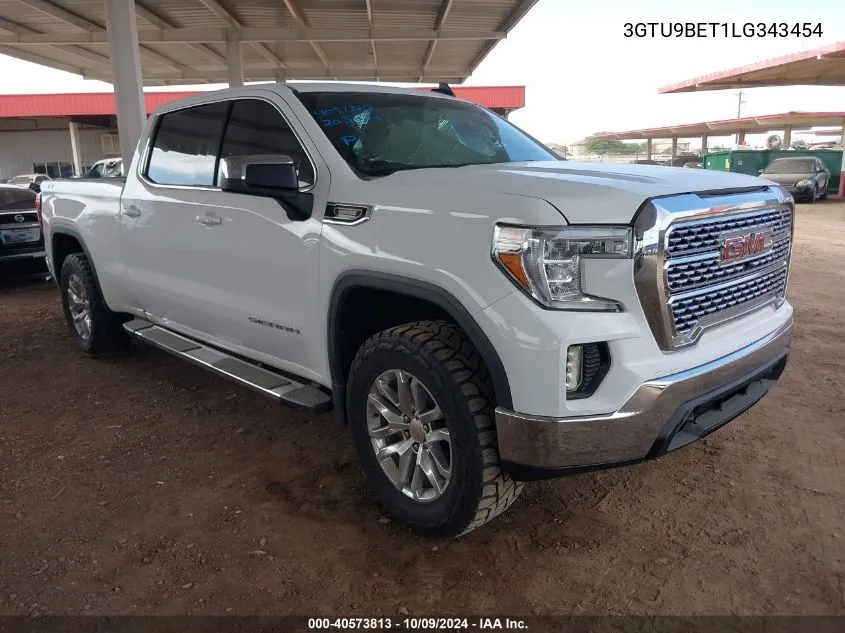 2020 GMC Sierra 1500 4Wd Standard Box Sle VIN: 3GTU9BET1LG343454 Lot: 40573813