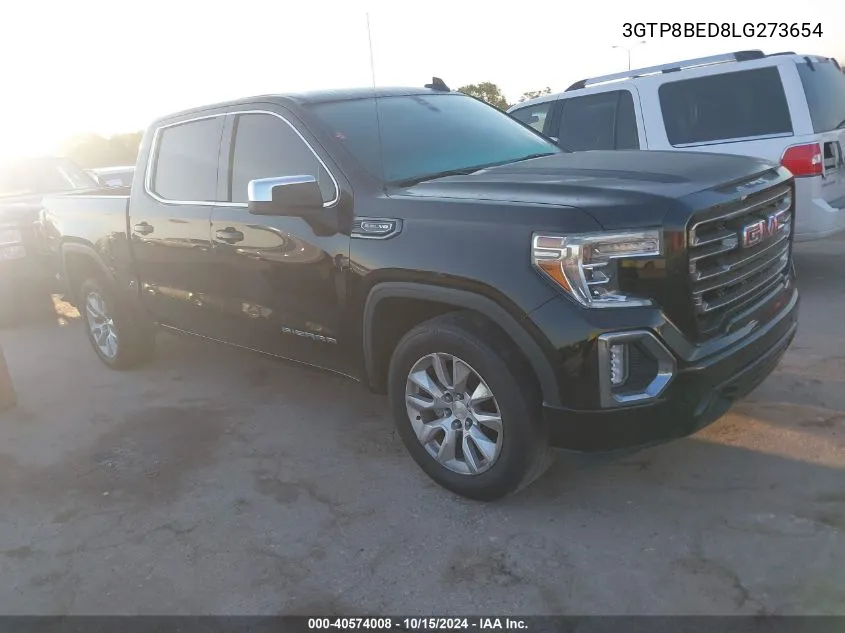 2020 GMC Sierra 1500 2Wd Short Box Sle VIN: 3GTP8BED8LG273654 Lot: 40574008