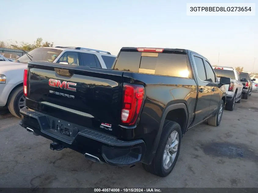 3GTP8BED8LG273654 2020 GMC Sierra 1500 2Wd Short Box Sle