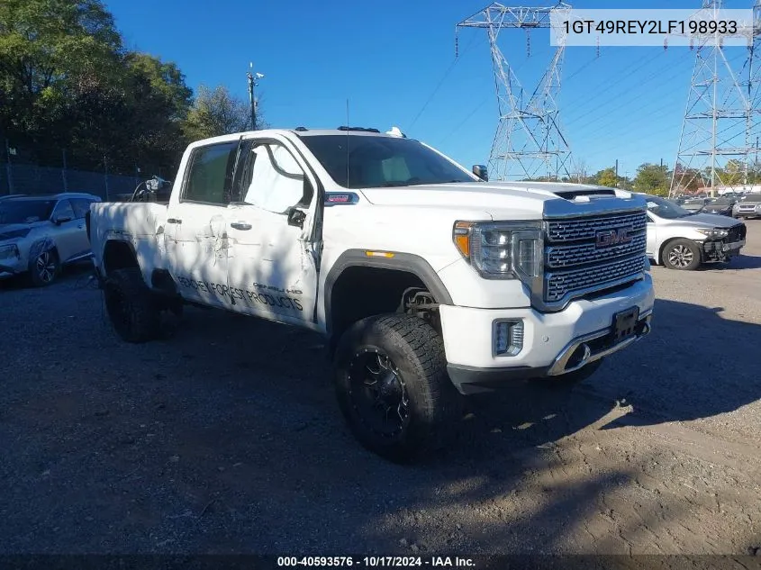 2020 GMC Sierra 2500Hd 4Wd Long Bed Denali/4Wd Standard Bed Denali VIN: 1GT49REY2LF198933 Lot: 40593576