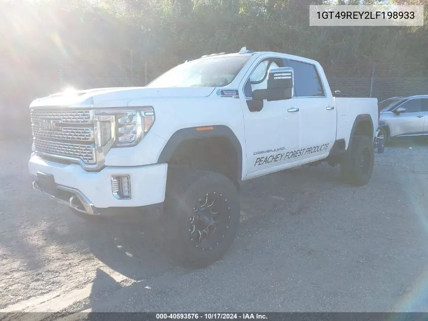 2020 GMC Sierra 2500Hd 4Wd Long Bed Denali/4Wd Standard Bed Denali VIN: 1GT49REY2LF198933 Lot: 40593576