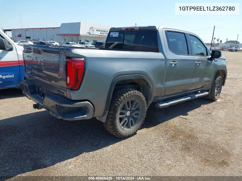 2020 GMC Sierra 1500 4Wd Short Box At4 VIN: 1GTP9EEL1LZ362780 Lot: 40605428