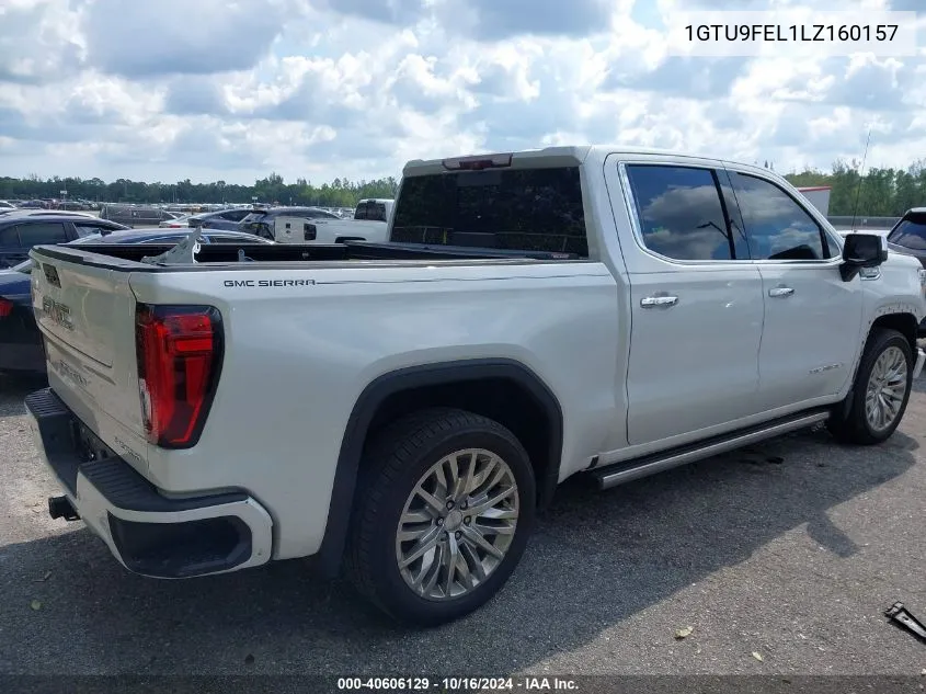 2020 GMC Sierra 1500 4Wd Short Box Denali VIN: 1GTU9FEL1LZ160157 Lot: 40606129