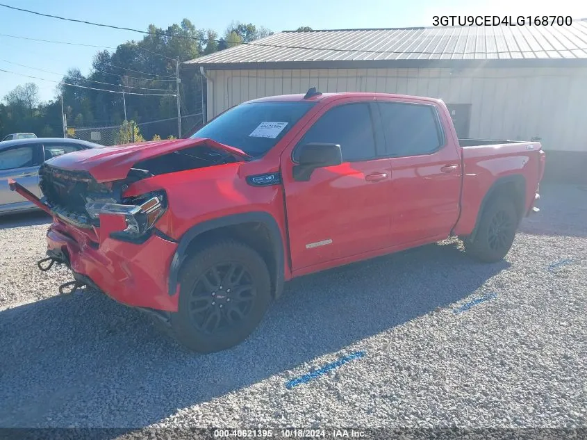 2020 GMC Sierra 1500 4Wd Short Box Elevation VIN: 3GTU9CED4LG168700 Lot: 40621395