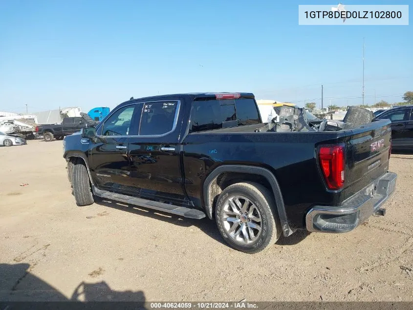 2020 GMC Sierra 1500 C1500 Slt VIN: 1GTP8DED0LZ102800 Lot: 40624059