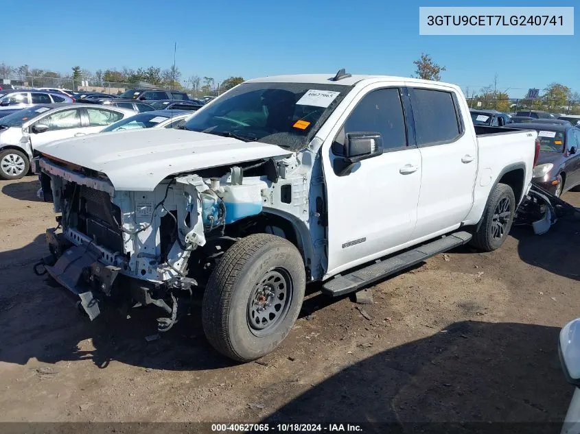 2020 GMC Sierra 1500 4Wd Short Box Elevation VIN: 3GTU9CET7LG240741 Lot: 40627065