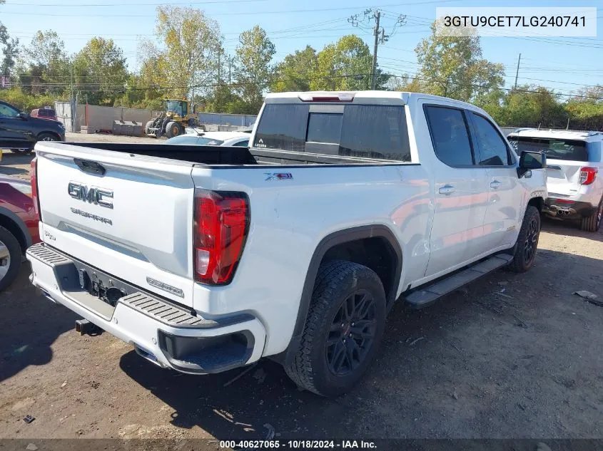 2020 GMC Sierra 1500 4Wd Short Box Elevation VIN: 3GTU9CET7LG240741 Lot: 40627065