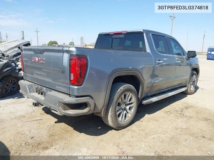 3GTP8FED3LG374818 2020 GMC Sierra 1500 2Wd Short Box Denali