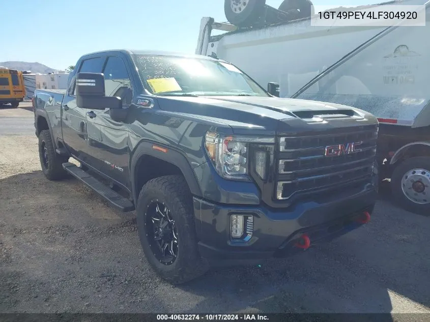 2020 GMC Sierra 2500Hd 4Wd Standard Bed At4 VIN: 1GT49PEY4LF304920 Lot: 40632274