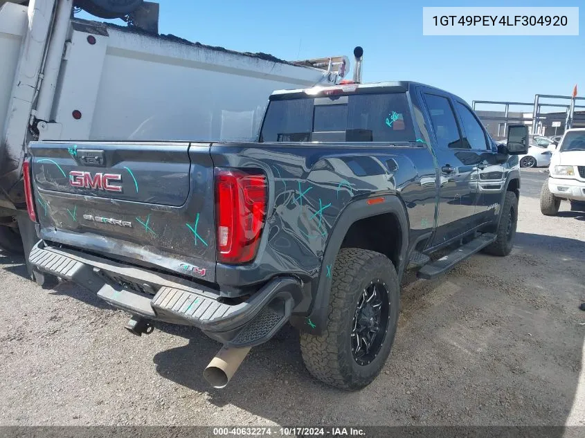 1GT49PEY4LF304920 2020 GMC Sierra 2500Hd 4Wd Standard Bed At4