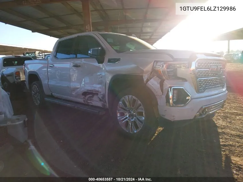 2020 GMC Sierra 1500 K1500 Denali VIN: 1GTU9FEL6LZ129986 Lot: 40653557