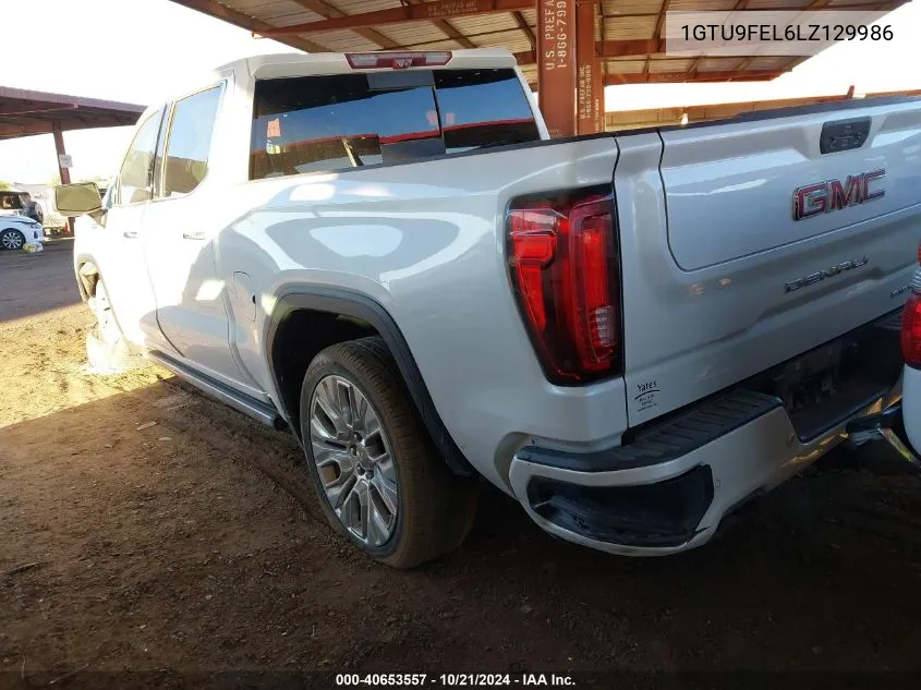 2020 GMC Sierra 1500 K1500 Denali VIN: 1GTU9FEL6LZ129986 Lot: 40653557