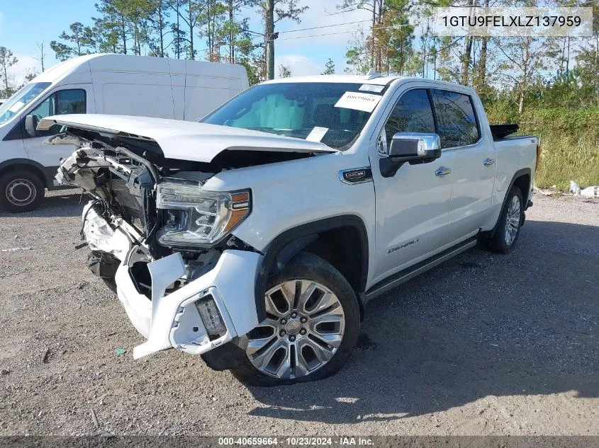 2020 GMC Sierra 1500 4Wd Short Box Denali VIN: 1GTU9FELXLZ137959 Lot: 40659664