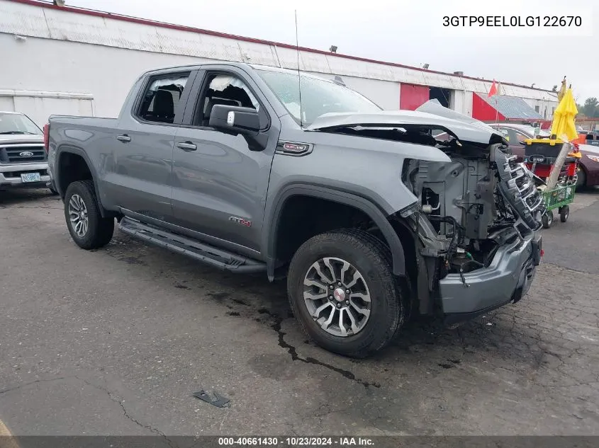 2020 GMC Sierra 1500 4Wd Short Box At4 VIN: 3GTP9EEL0LG122670 Lot: 40661430