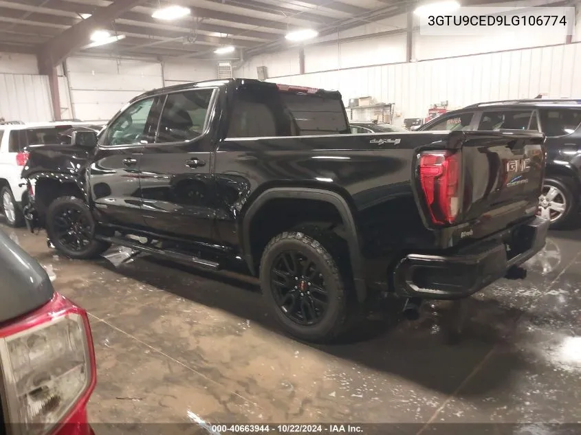 2020 GMC Sierra 1500 4Wd Short Box Elevation VIN: 3GTU9CED9LG106774 Lot: 40663944