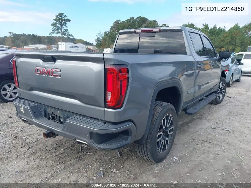 1GTP9EED1LZ214850 2020 GMC Sierra 1500 4Wd Standard Box At4