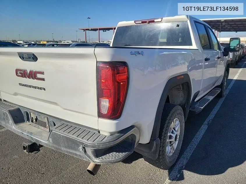 2020 GMC Sierra 2500Hd 4Wd Standard Bed VIN: 1GT19LE73LF134598 Lot: 40719573