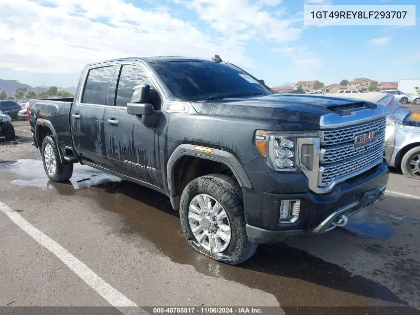 2020 GMC Sierra 2500Hd 4Wd Standard Bed Denali VIN: 1GT49REY8LF293707 Lot: 40785817