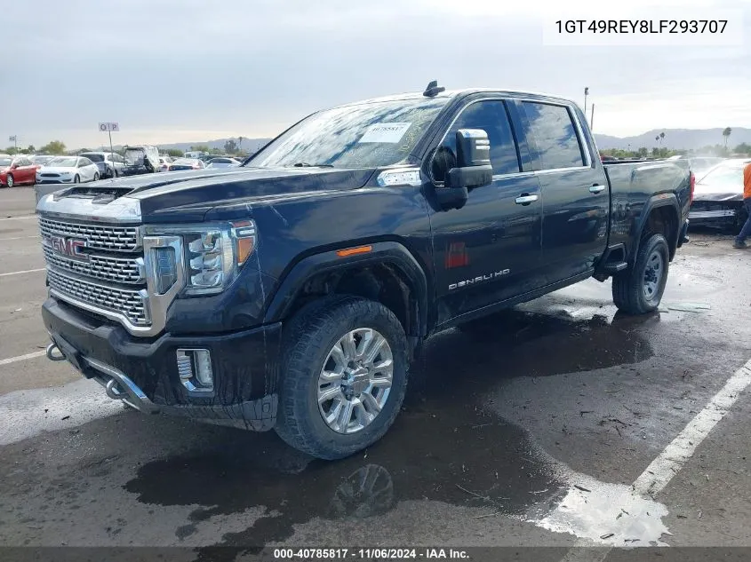 2020 GMC Sierra 2500Hd 4Wd Standard Bed Denali VIN: 1GT49REY8LF293707 Lot: 40785817