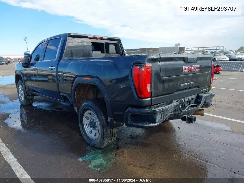 2020 GMC Sierra 2500Hd 4Wd Standard Bed Denali VIN: 1GT49REY8LF293707 Lot: 40785817