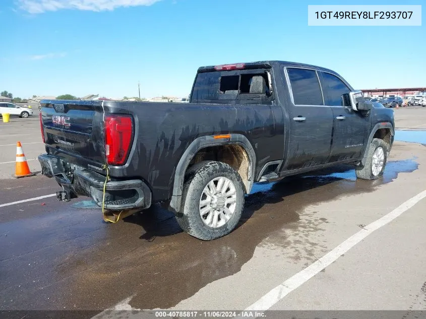 2020 GMC Sierra 2500Hd 4Wd Standard Bed Denali VIN: 1GT49REY8LF293707 Lot: 40785817