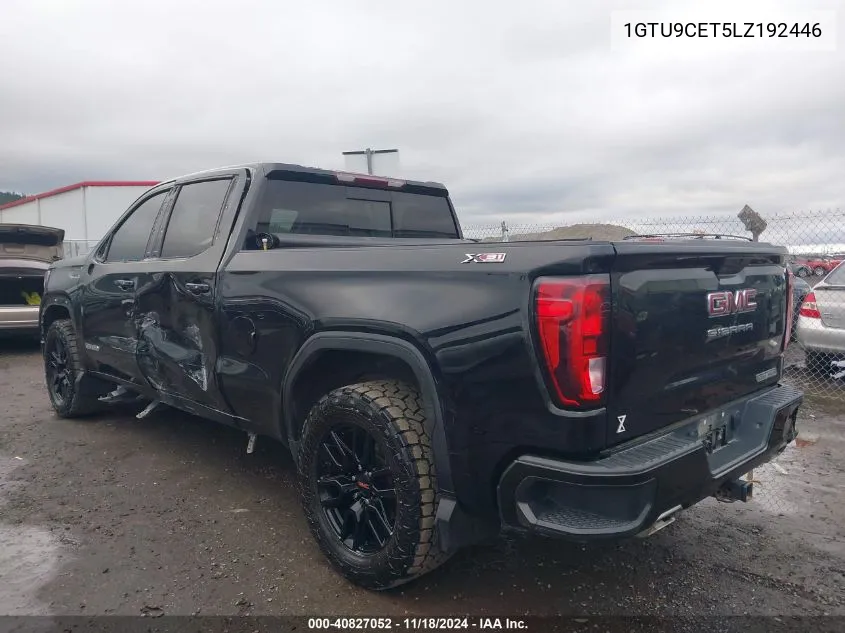 2020 GMC Sierra 1500 4Wd Short Box Elevation/4Wd Standard Box Elevation VIN: 1GTU9CET5LZ192446 Lot: 40827052