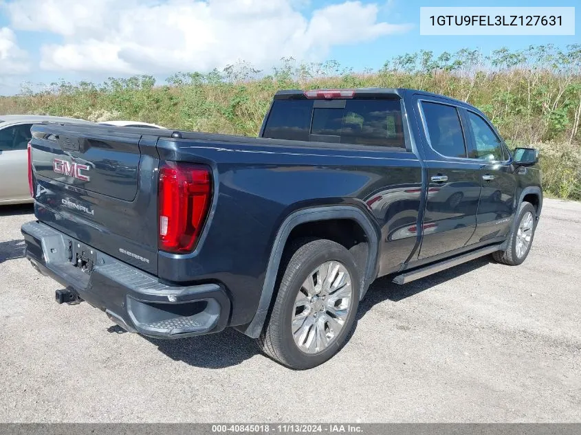 1GTU9FEL3LZ127631 2020 GMC Sierra 1500 4Wd Standard Box Denali