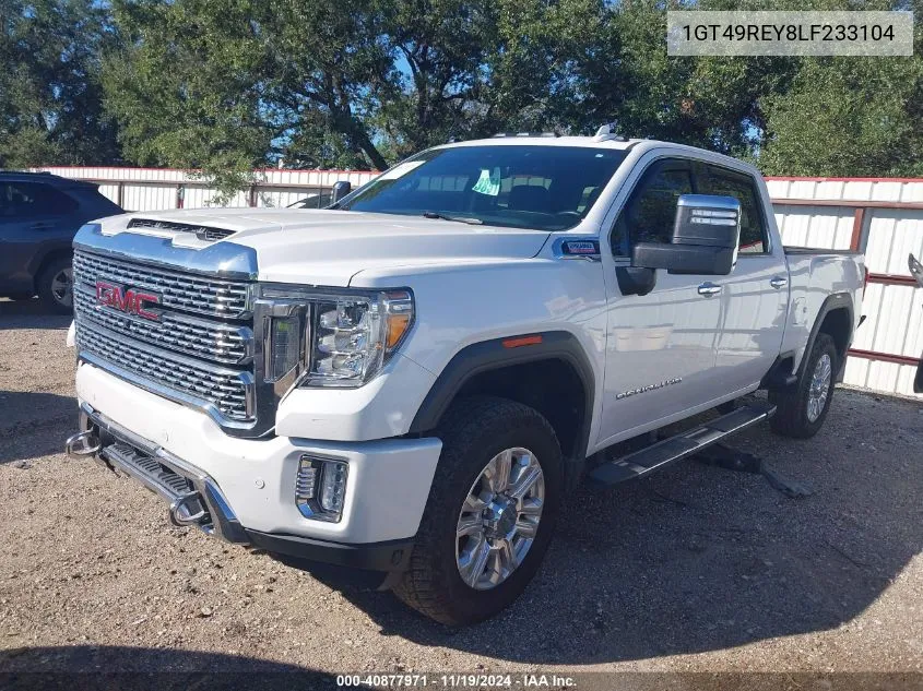 2020 GMC Sierra 2500Hd 4Wd Standard Bed Denali VIN: 1GT49REY8LF233104 Lot: 40877971