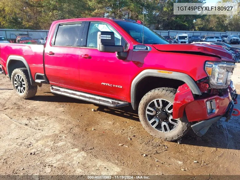 2020 GMC Sierra 2500Hd 4Wd Standard Bed At4 VIN: 1GT49PEYXLF180927 Lot: 40878983