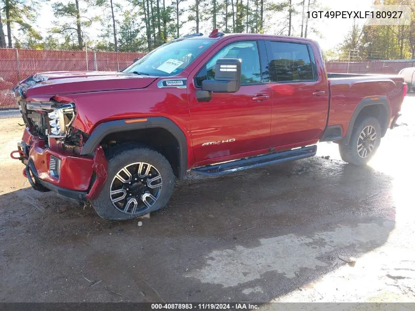 2020 GMC Sierra 2500Hd 4Wd Standard Bed At4 VIN: 1GT49PEYXLF180927 Lot: 40878983