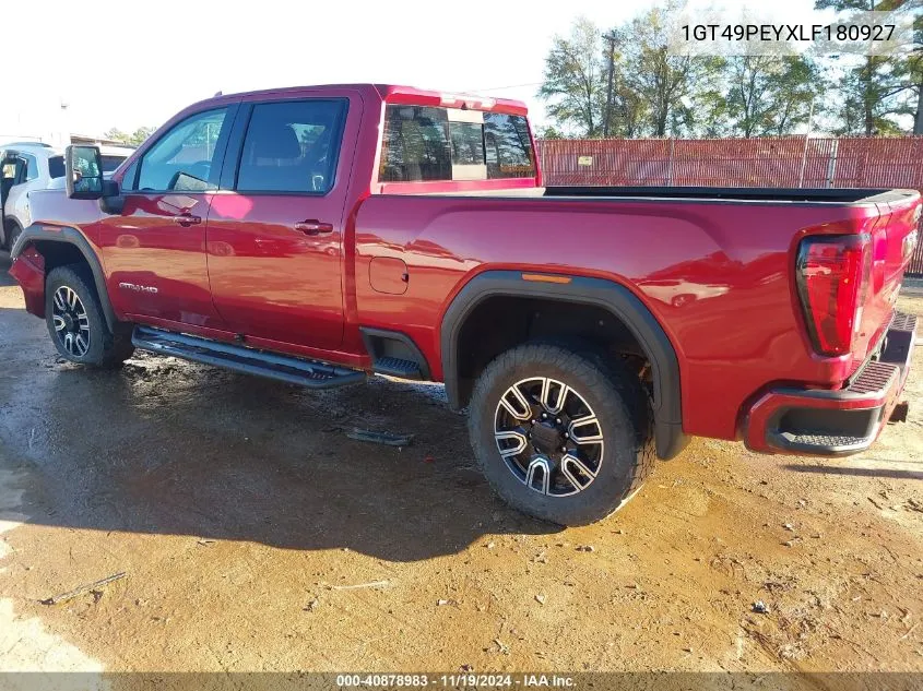 2020 GMC Sierra 2500Hd 4Wd Standard Bed At4 VIN: 1GT49PEYXLF180927 Lot: 40878983