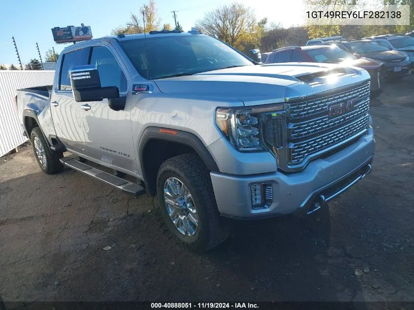 2020 GMC Sierra 2500Hd 4Wd Standard Bed Denali VIN: 1GT49REY6LF282138 Lot: 40888051