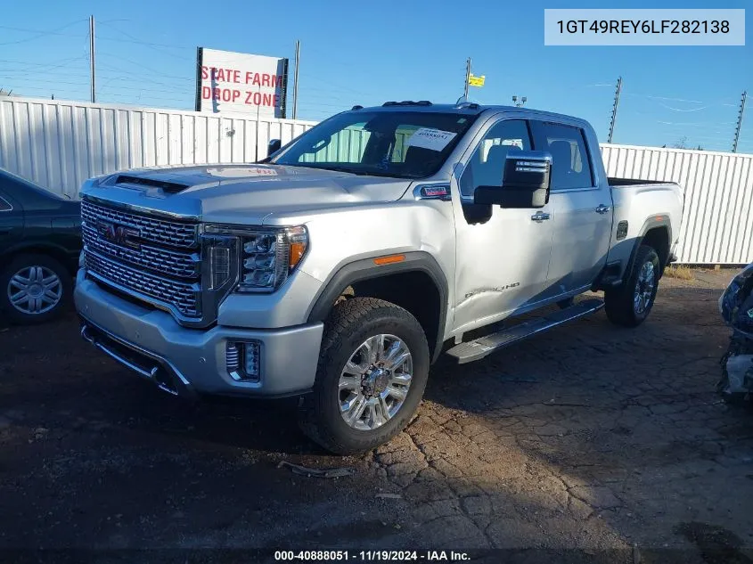 2020 GMC Sierra 2500Hd 4Wd Standard Bed Denali VIN: 1GT49REY6LF282138 Lot: 40888051