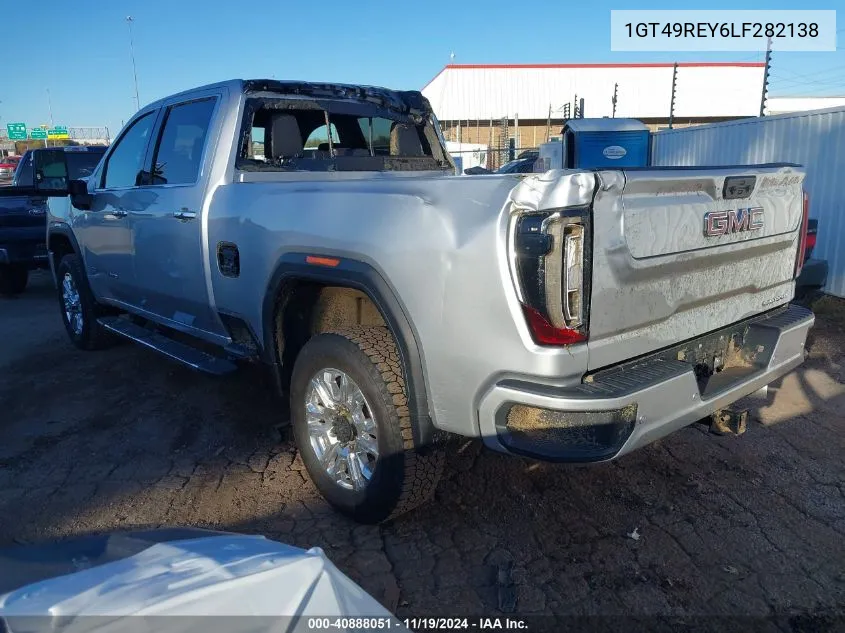 2020 GMC Sierra 2500Hd 4Wd Standard Bed Denali VIN: 1GT49REY6LF282138 Lot: 40888051