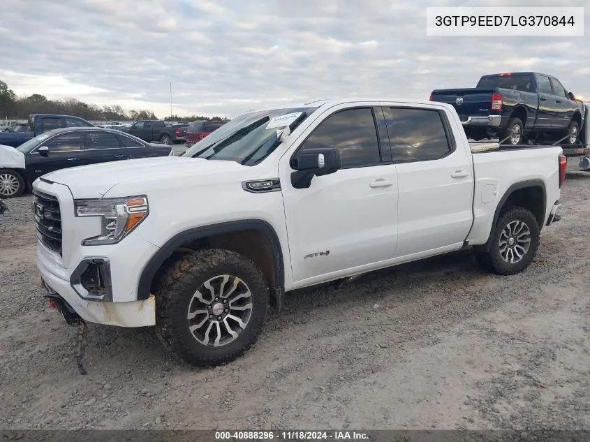 2020 GMC Sierra 1500 4Wd Short Box At4 VIN: 3GTP9EED7LG370844 Lot: 40888296