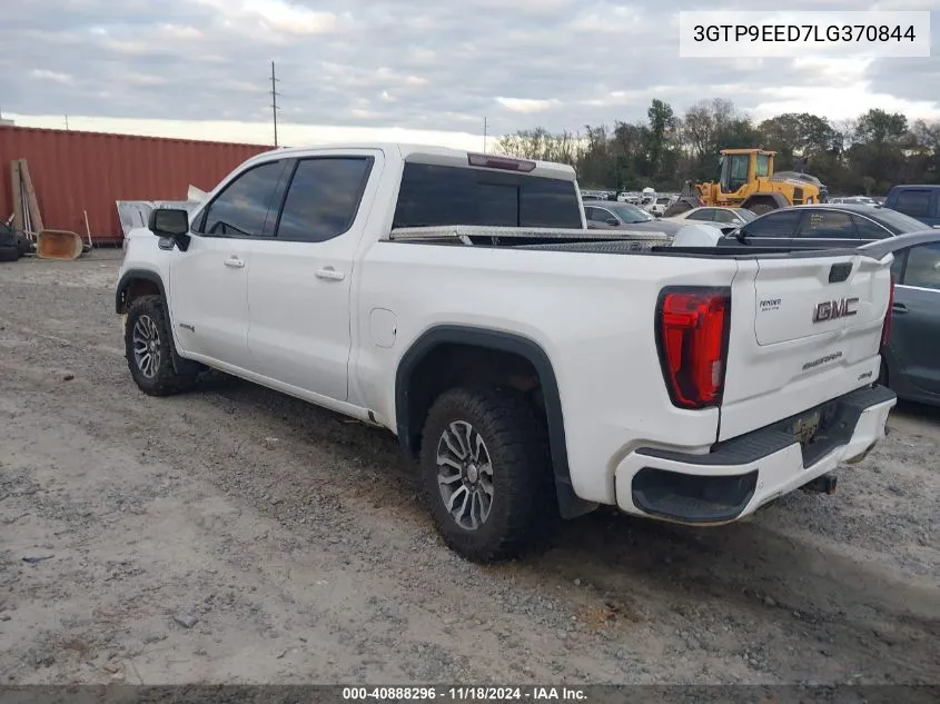 2020 GMC Sierra 1500 4Wd Short Box At4 VIN: 3GTP9EED7LG370844 Lot: 40888296