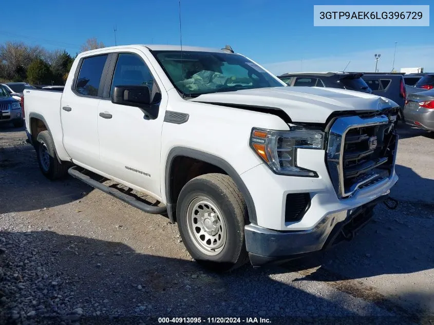 2020 GMC Sierra 1500 4Wd Short Box VIN: 3GTP9AEK6LG396729 Lot: 40913095