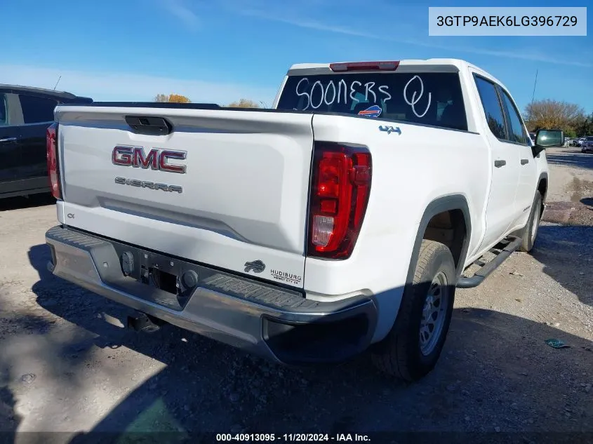 2020 GMC Sierra 1500 4Wd Short Box VIN: 3GTP9AEK6LG396729 Lot: 40913095