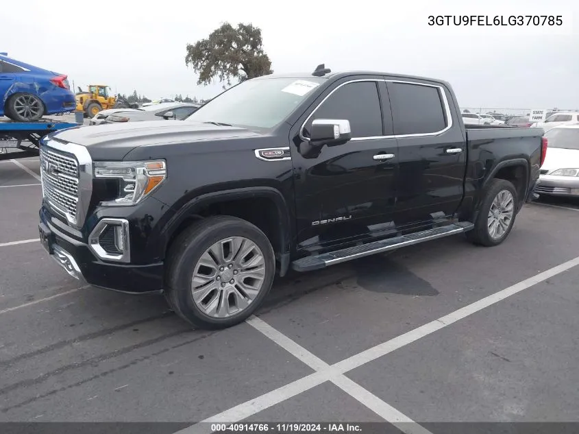 2020 GMC Sierra 1500 4Wd Short Box Denali VIN: 3GTU9FEL6LG370785 Lot: 40914766