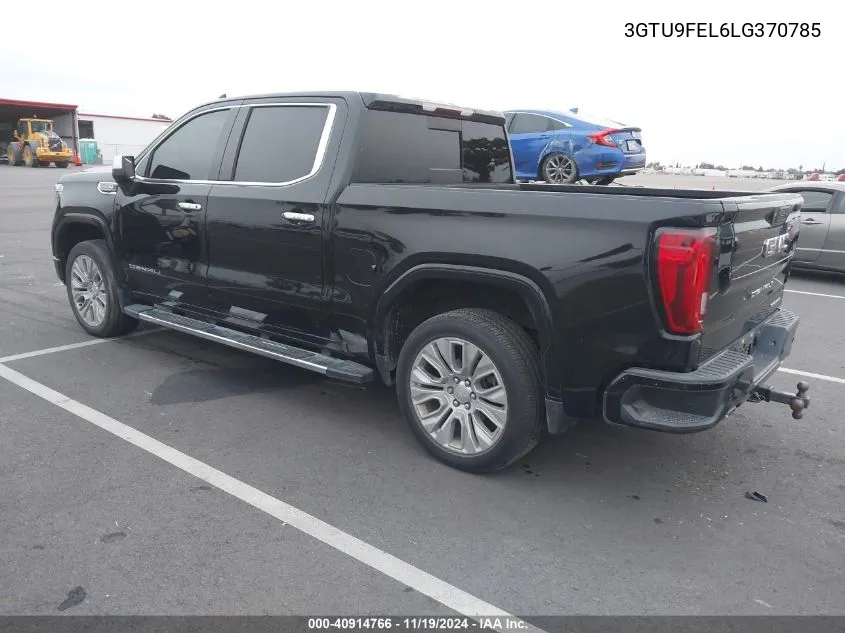 2020 GMC Sierra 1500 4Wd Short Box Denali VIN: 3GTU9FEL6LG370785 Lot: 40914766