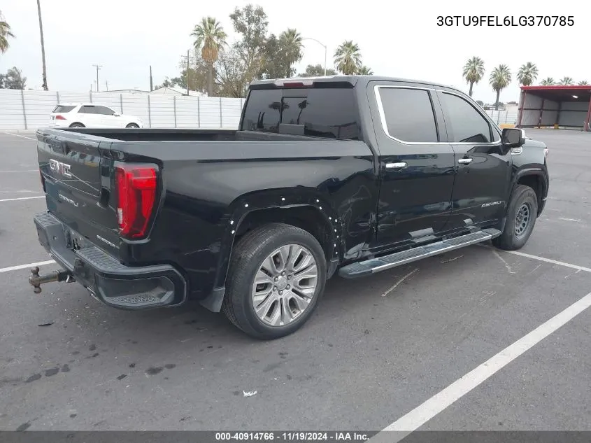 2020 GMC Sierra 1500 4Wd Short Box Denali VIN: 3GTU9FEL6LG370785 Lot: 40914766